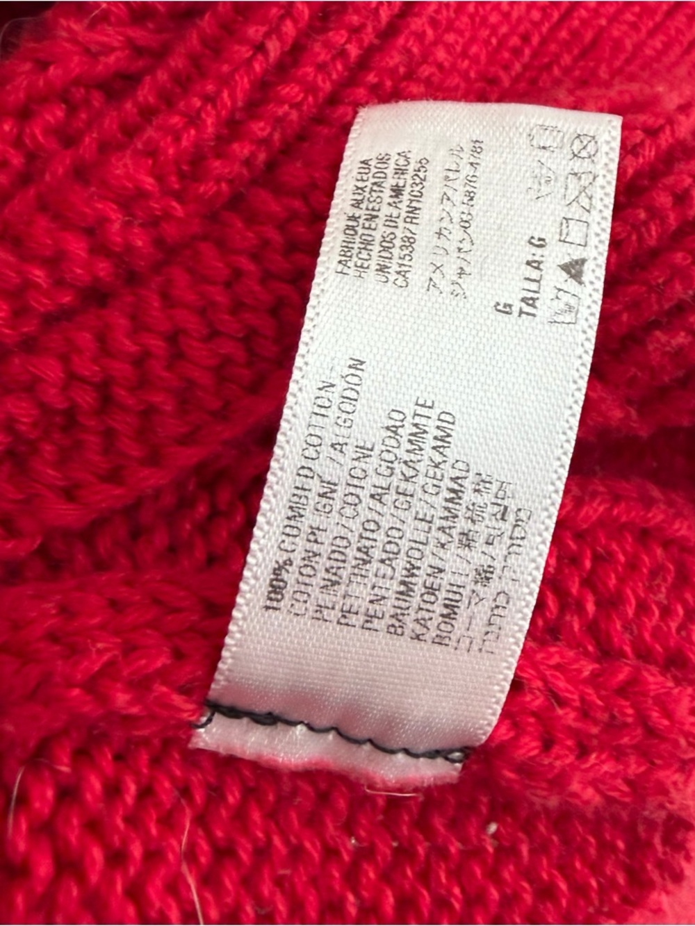American Apparel - Y2K Preppy Cable Knit Cotton Sweater - Made in USA - Size L - Picture 8 of 8
